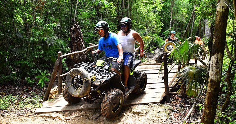 SHARED ATV, Ziplines & Cenote 